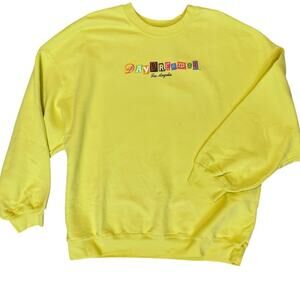 Daydreamer High Frequency Boyfriend Sweatshirt Citron Size 1X NWT